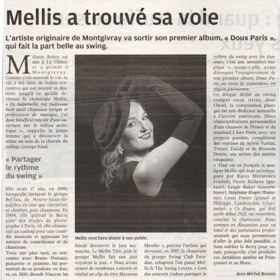 Article Presse Nouvelle Republique