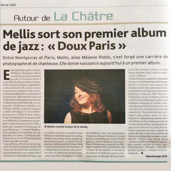 Article presse Echo du Berry Mellis